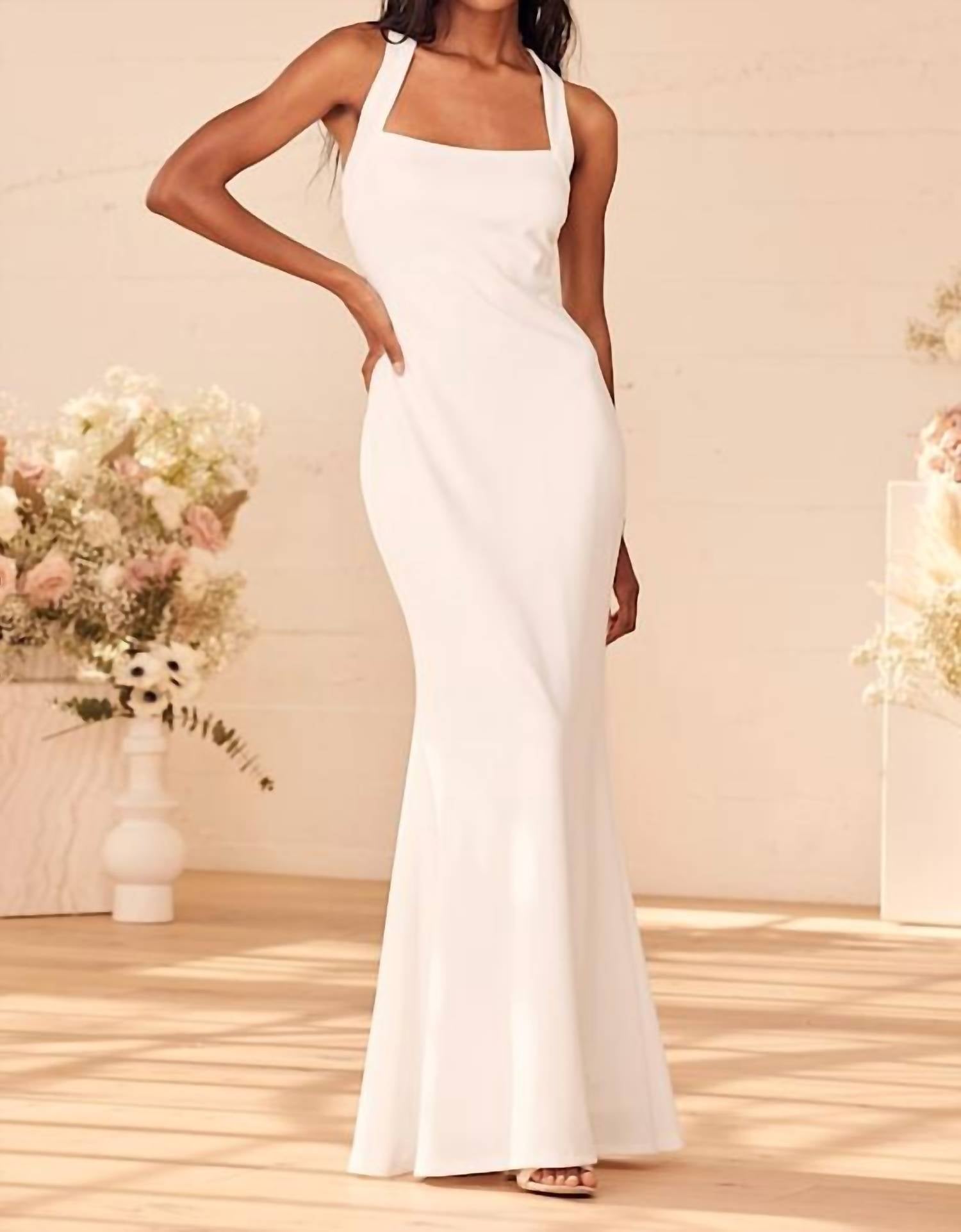 Lulus - Women's Pure Romance Mermaid Maxi Dress