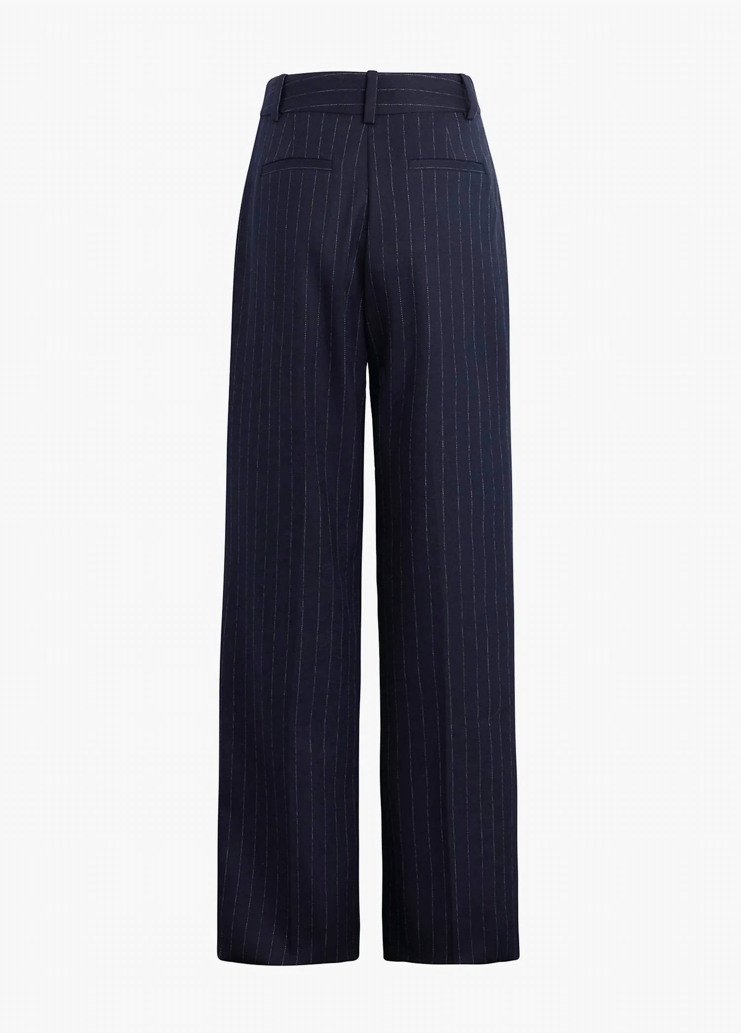 Favorite Daughter Favorite Wide Leg Pants in navy pinstripe - women's pants - view 5