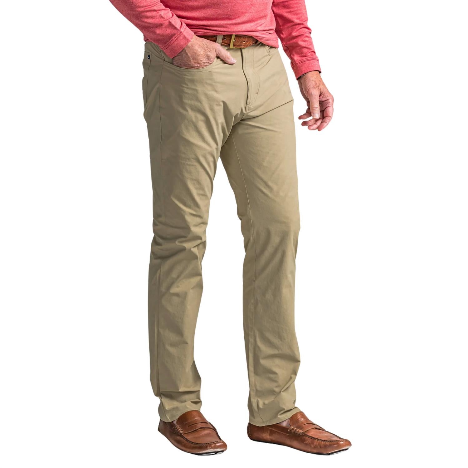 ONWARD RESERVE Five Pocket Stretch Pants in british khaki - men's jeans - detail view
