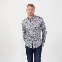 Eight X - Colorful Leaves Button Down Shirt