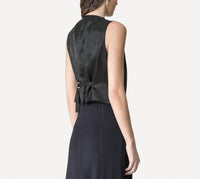 Forte Forte - Viscose Wool Slub Pearl Embroidered Vest