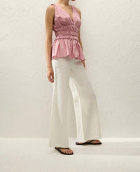 FAITHFULL THE BRAND SAJA TOP in dusk - women's shirt - alternate view