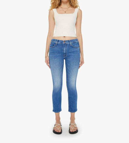 Mother - Mid Rise Dazzler Crop Jean