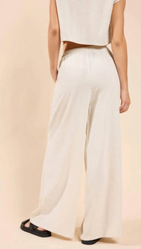 Sadie & Sage - Madalyn White Linen Pants