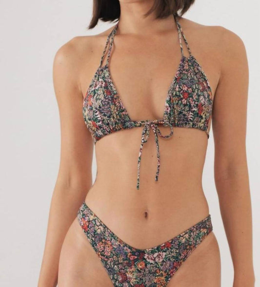 Montce - Floral Euro Bow Bikini Top