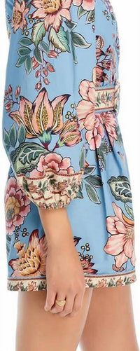 FARM RIO Wonderful Bouquet Romper in blue - women's pants - alternate view