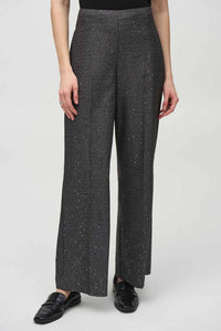Joseph Ribkoff Wide Leg Sequin Pants in grey - women's pants
