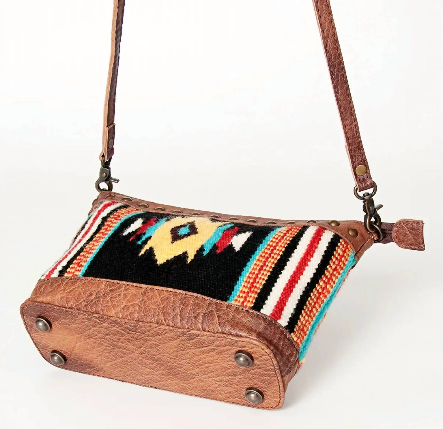 American Darling Women's Saddle Crossbody Bag in brown - women's bag - detail view