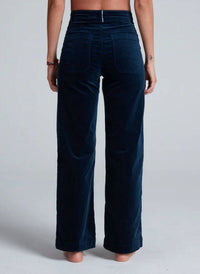 Askk Ny - Sailor Velvet High Rise Wide Leg Pants