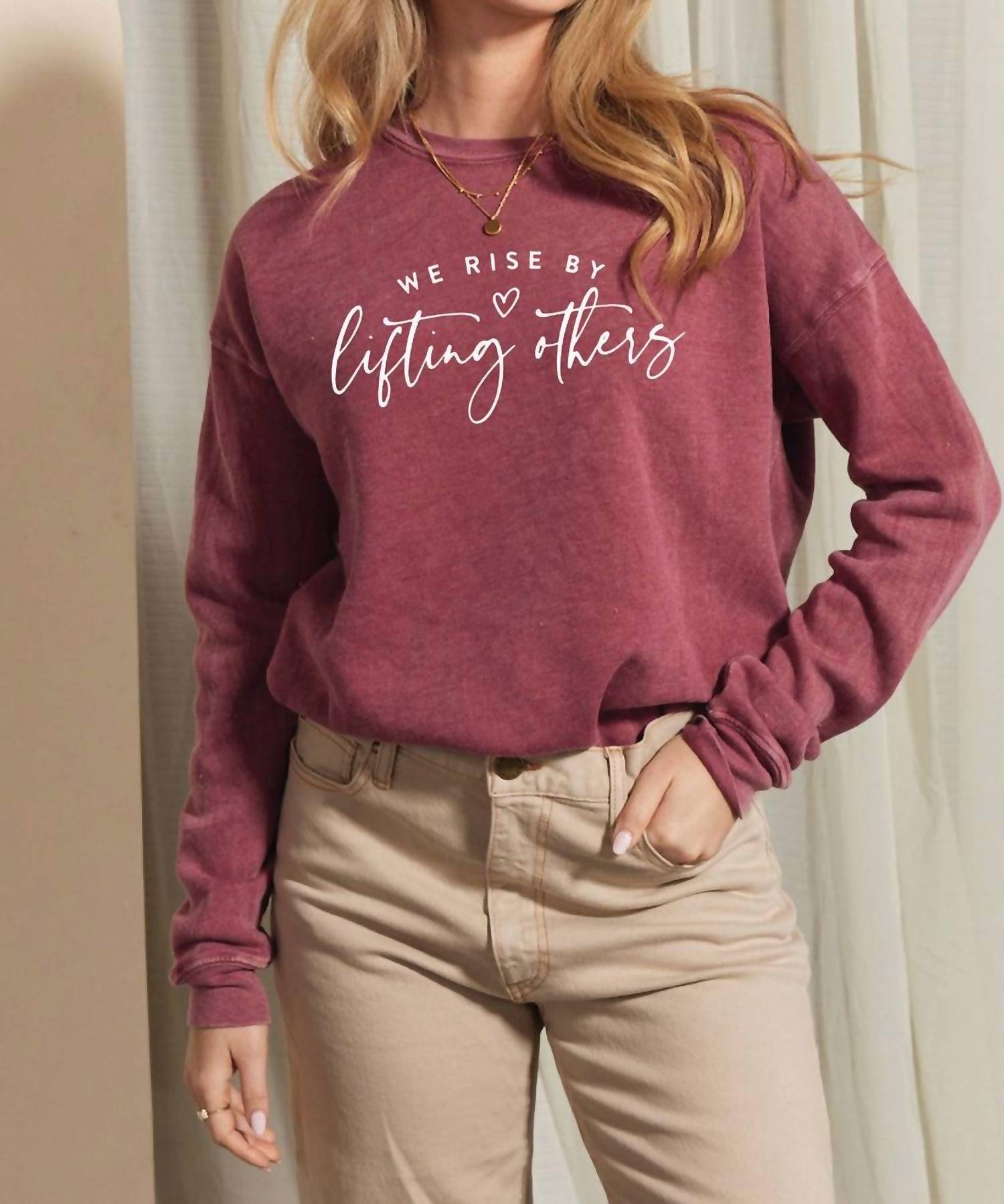 Oat Collective - Life Is Better Mineral Sweatshirt