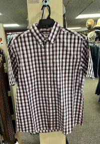 Wrangler - Men's Short Sleeve Plaid Button Shirt