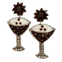 Allie Beads - Women's Espresso Martini Earrings