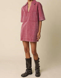 Olivaceous - Washed Vintage Denim Dress
