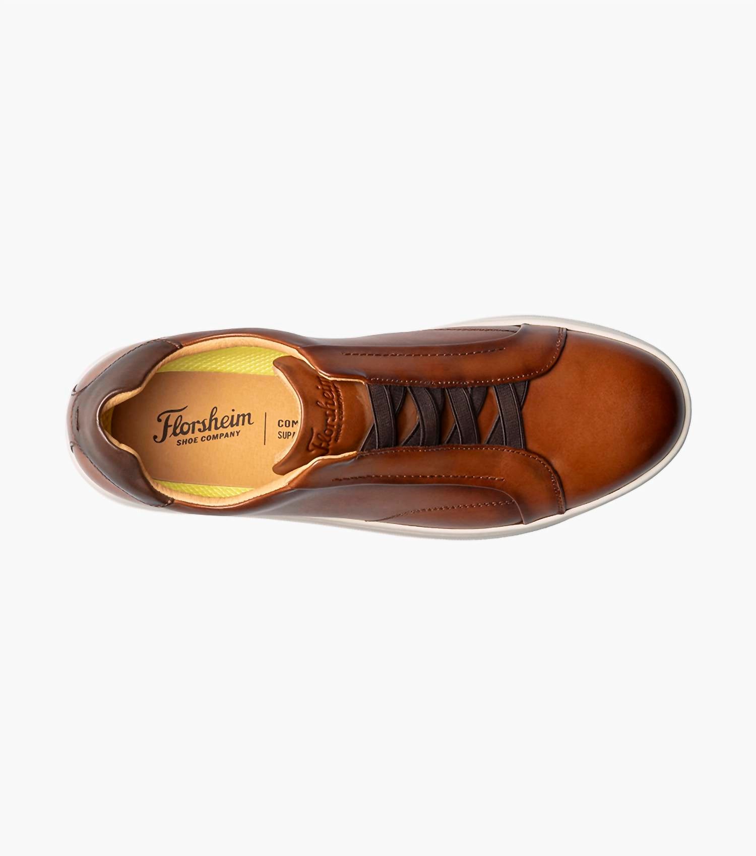 Florsheim MEN'S MONOPOLI SLIP ON SHOES in cognac - men's sneaker - alternate view