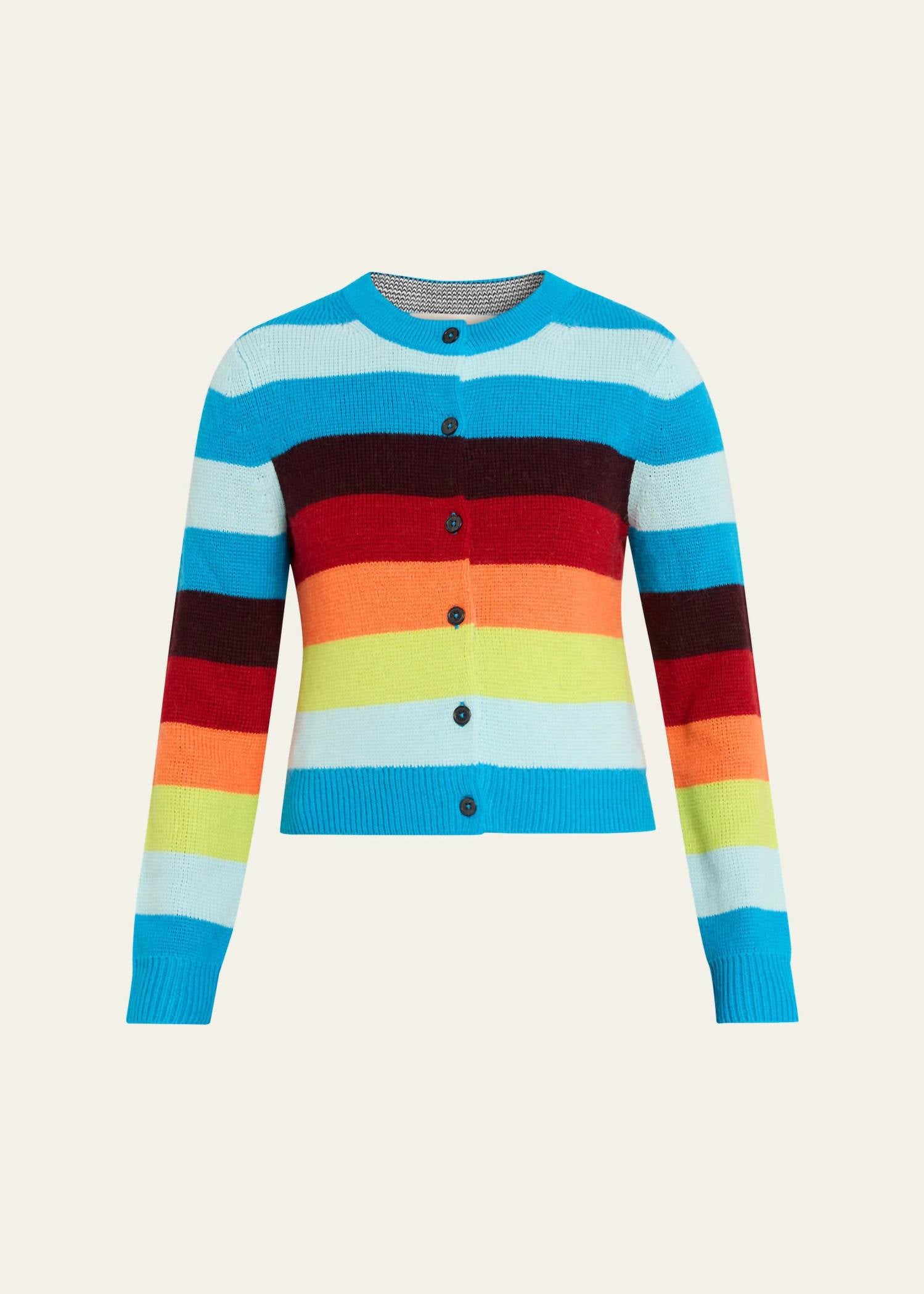 Christopher John Rogers - Striped Cropped Cardigan