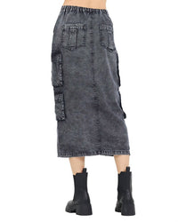 Vintage Havana - Split Front Midi Skirt