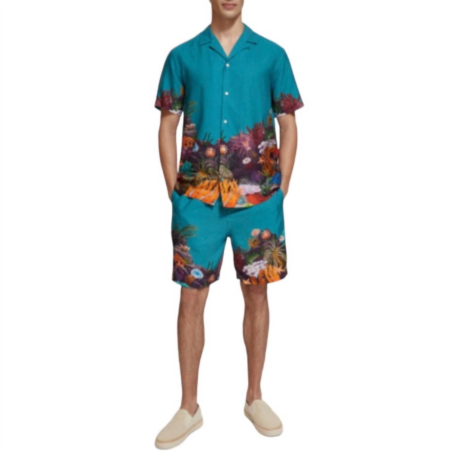 Scotch & Soda - Seasonal Placement Printed Bermuda Shorts