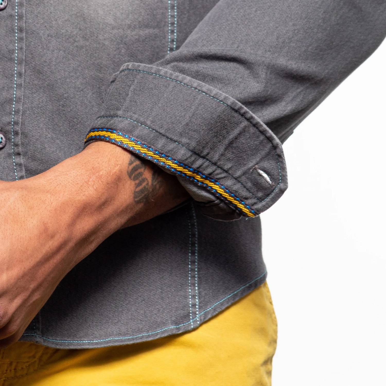 Eight X - Denim Stretch Button Down Shirt