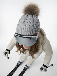 Panache - Women's Cable Knit Pom Hat