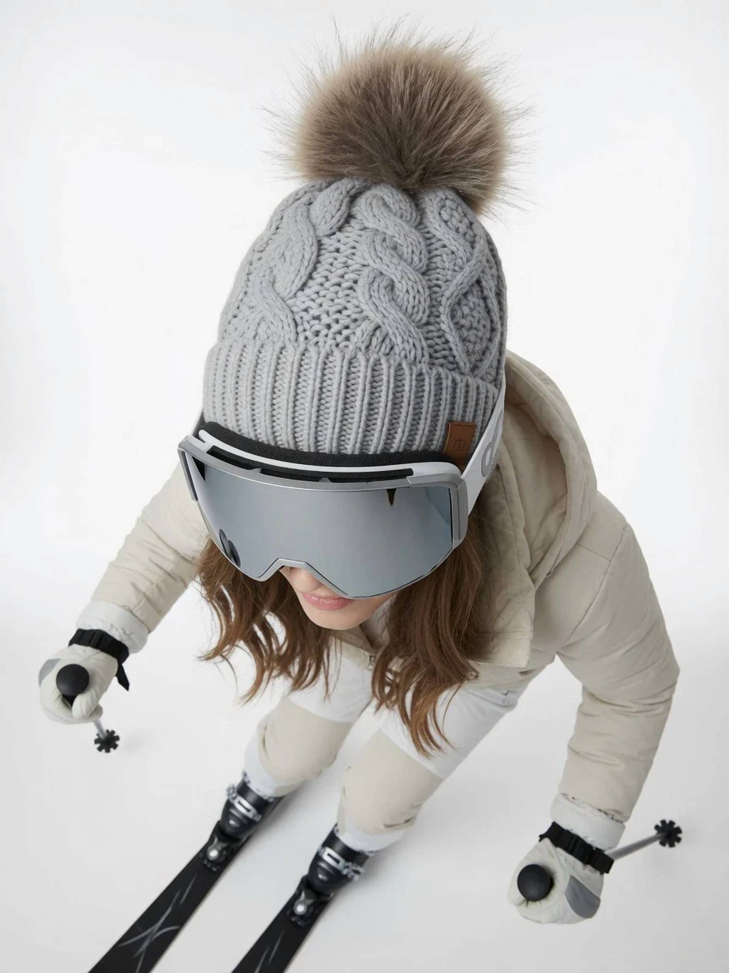 Panache - Women's Cable Knit Pom Hat