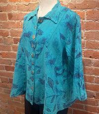 Color Me Cotton - Women's Three-Quarter Sleeves Collared Shirt