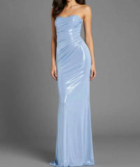 JOVANI Kinley Long Formal Prom Dress in light blue - women's dress