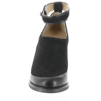All Black - Women's Little Buckle Shootie