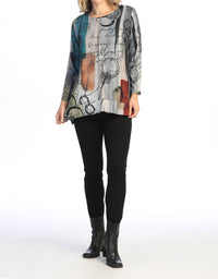 Jess & Jane - Sonnet French Brushed Knit Slit Top