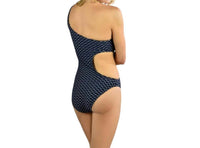 Milly - Wave Stretch Jacquard One Shoulder Tank One Piece