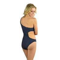 Milly - Wave Stretch Jacquard One Shoulder Tank One Piece