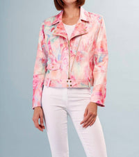 Insight - Lenora Liquid Metallic Vegan Leather Jacket
