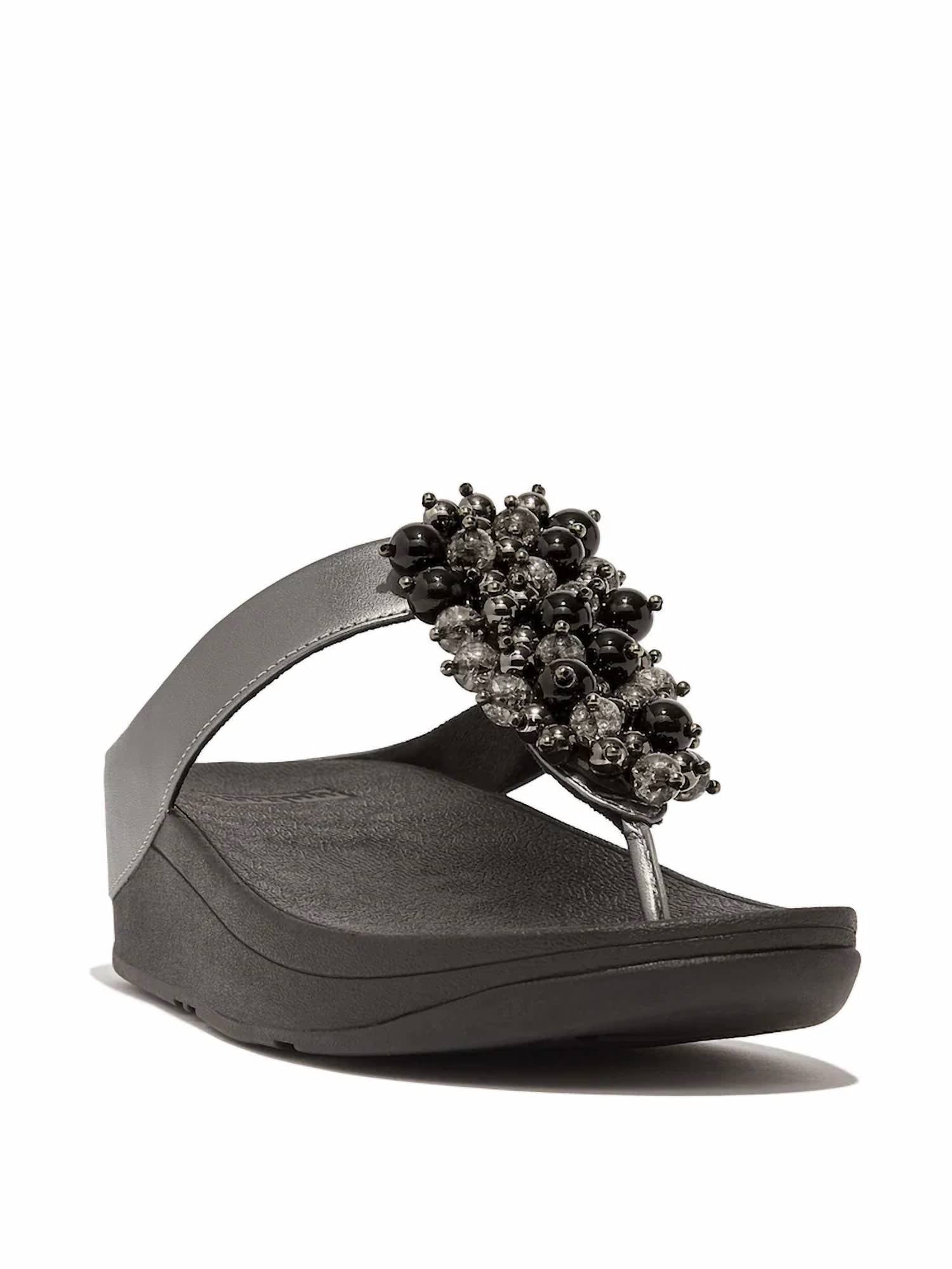Fitflop - Women's Fino Bauble Bead Toe Post Sandals
