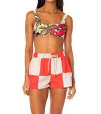 MAAJI Unisex - Check It Out Shorts in red - women's shorts - detail view