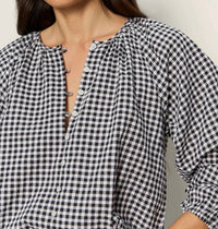 Sanctuary - Perfect Gingham Button Front Blouse