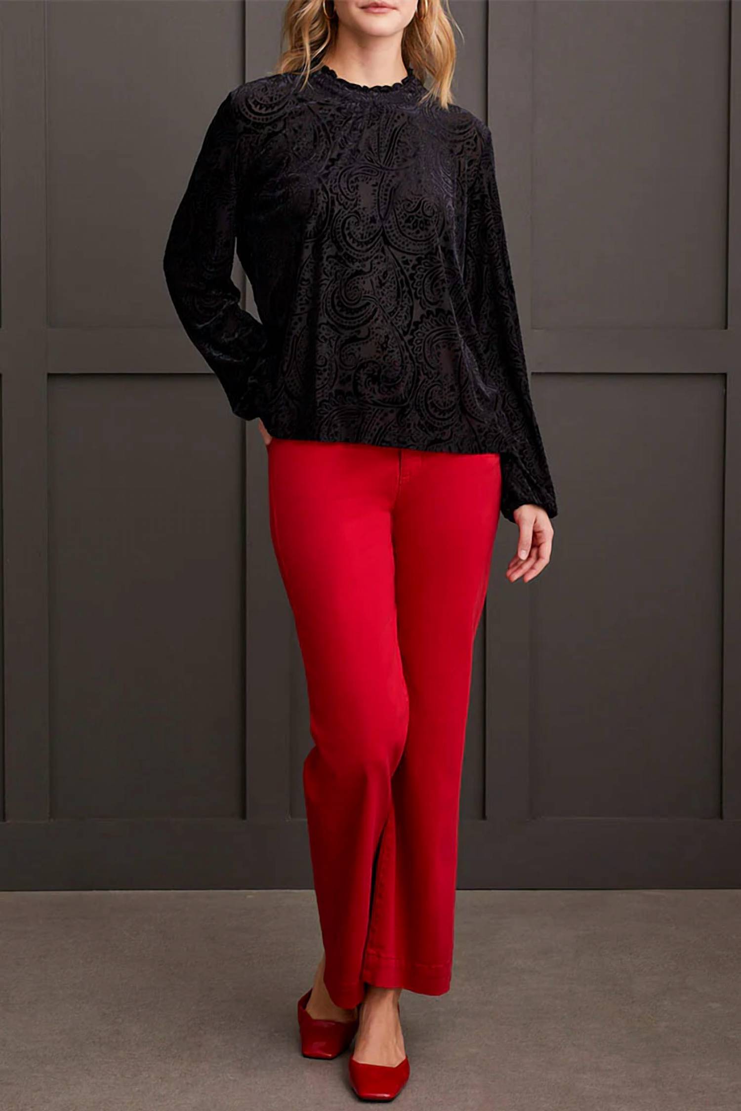 Tribal - Flare Top With Ruffle