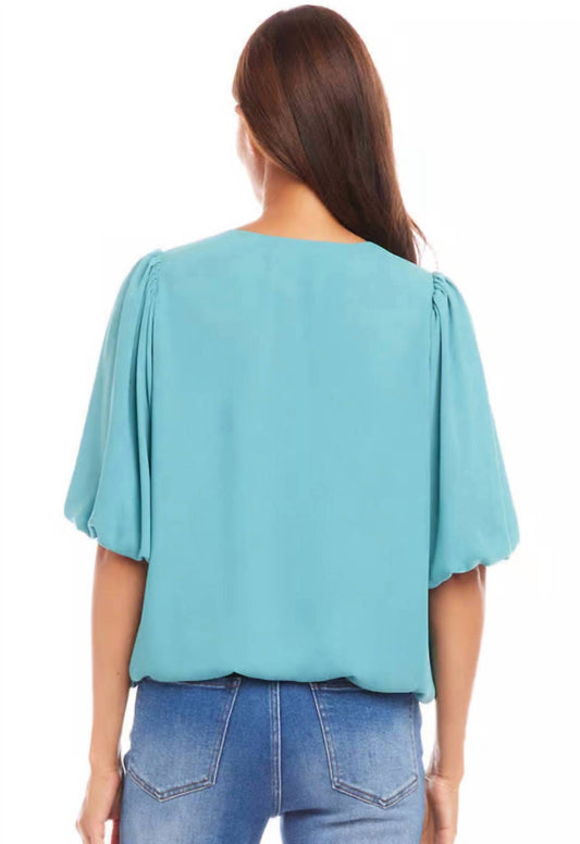Karen Kane - Women's Puff Sleeve Top