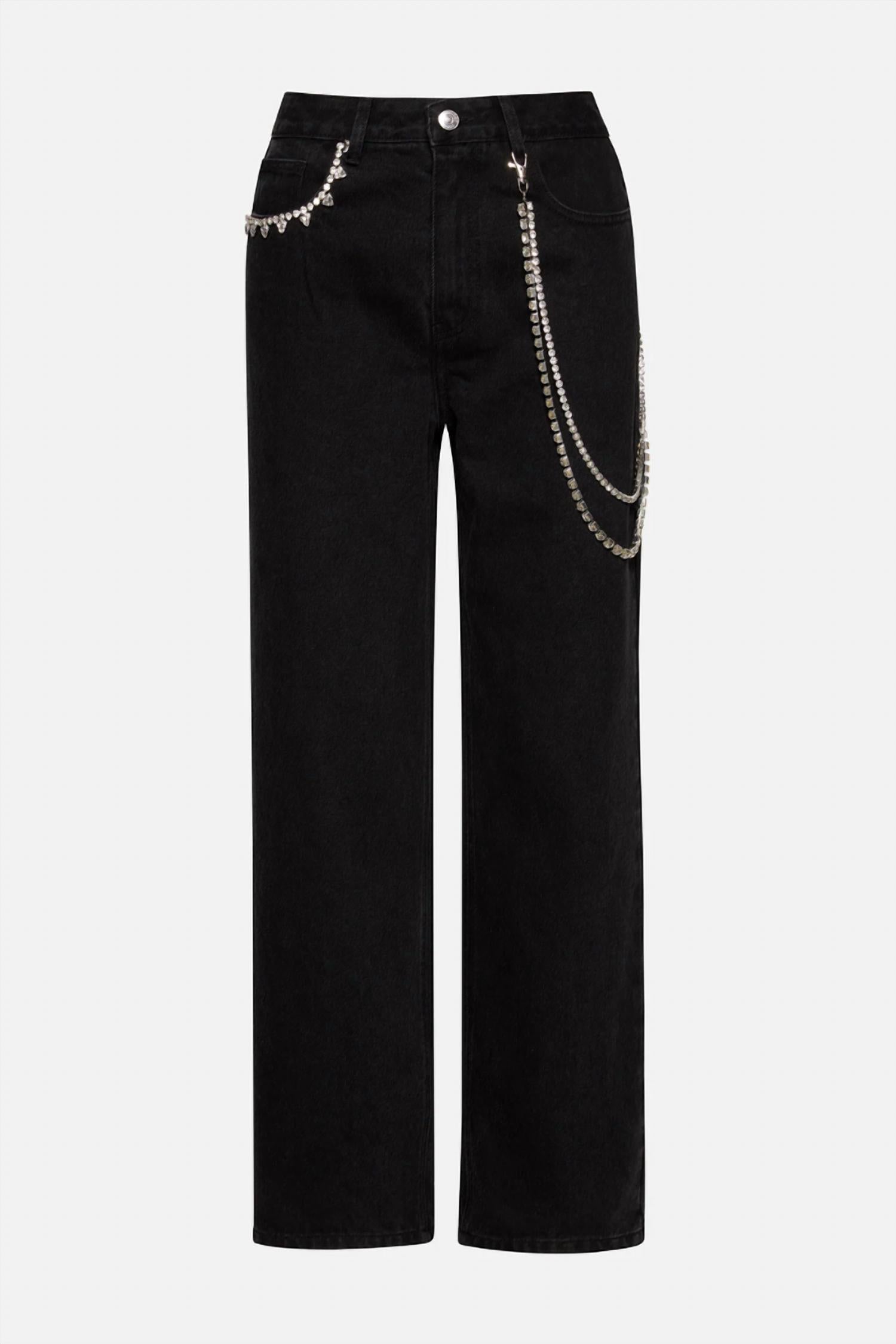 STEVE MADDEN Swift Wide-leg Jean in black - women's jeans - view 4