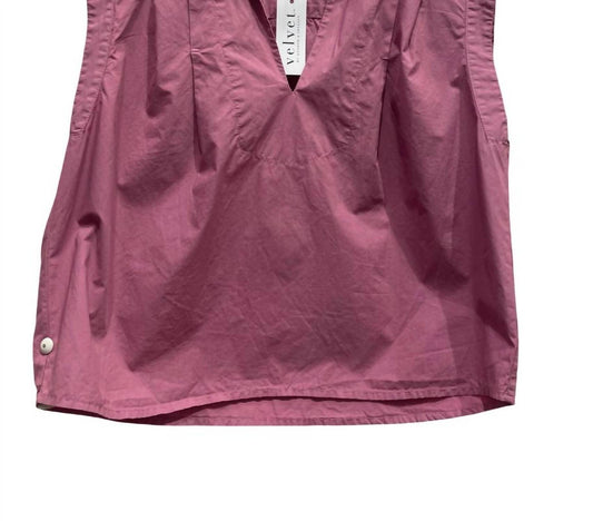 Velvet By Graham & Spencer - Women's Florence Sleeveless Collar Top