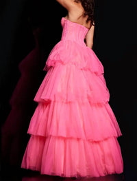 Jovani - Tulle Corset Bodice Ballgown