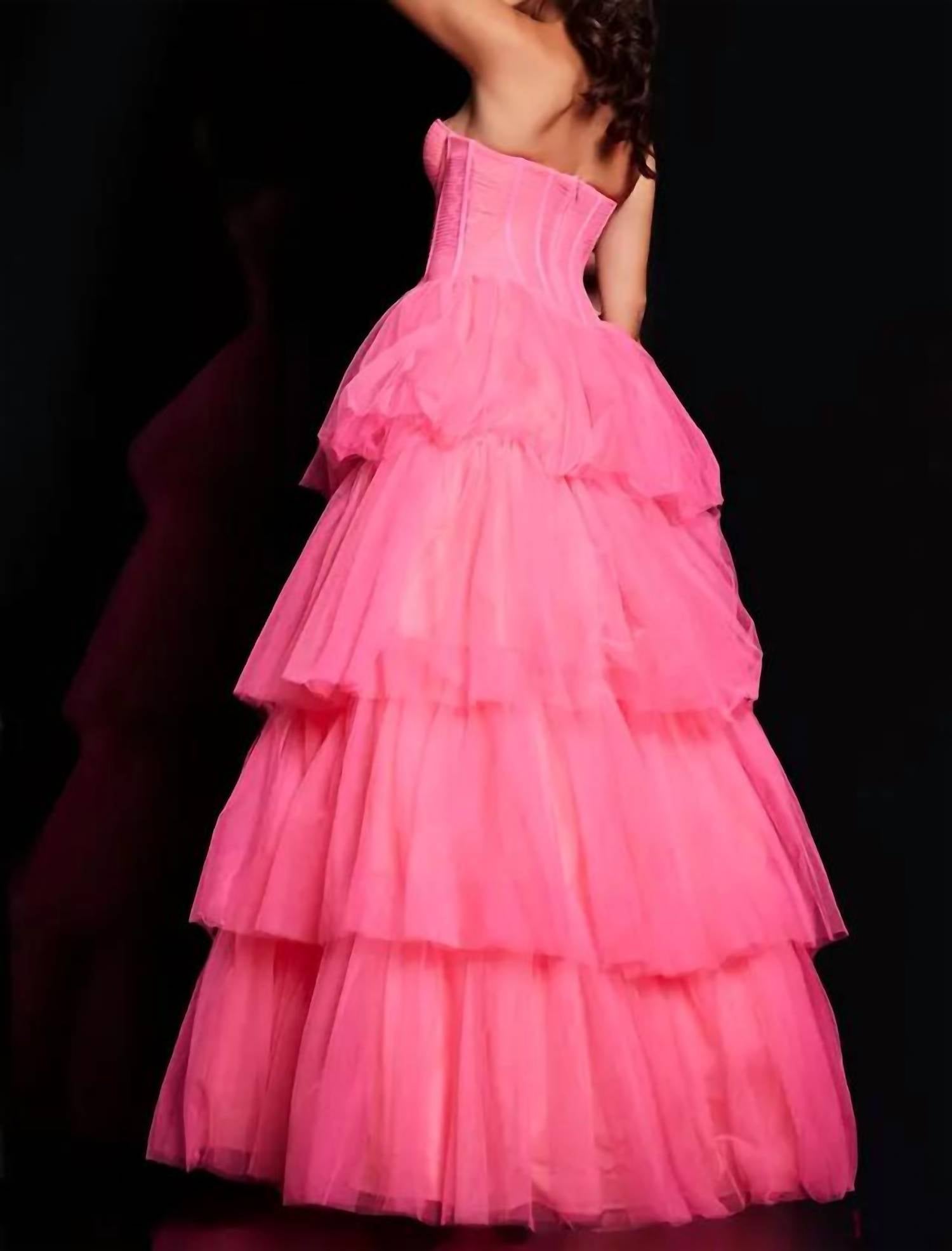 Jovani - Tulle Corset Bodice Ballgown