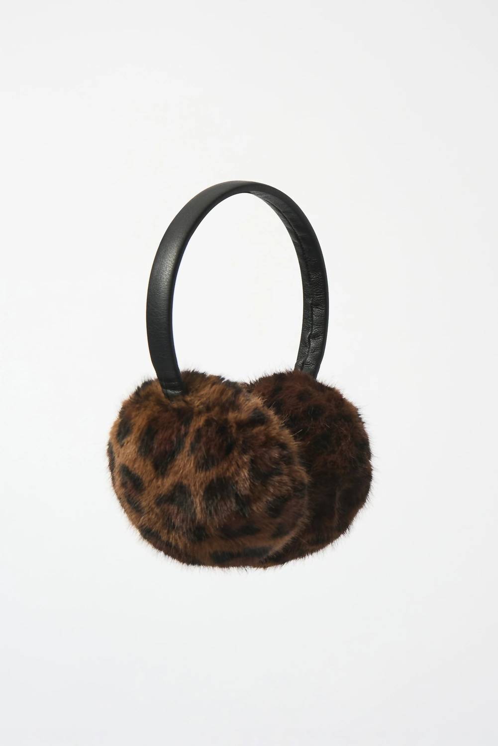 Joseph Ribkoff - Women's Leopard Print Faux Fur Adjustable Earmuffs