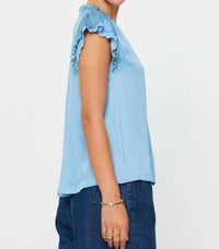 Current Air - Camilla Flutter Sleeve V-Neck Blouse