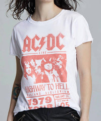 Recycled Karma - Acdc Highway To Hell Tour Fitted T-shirt