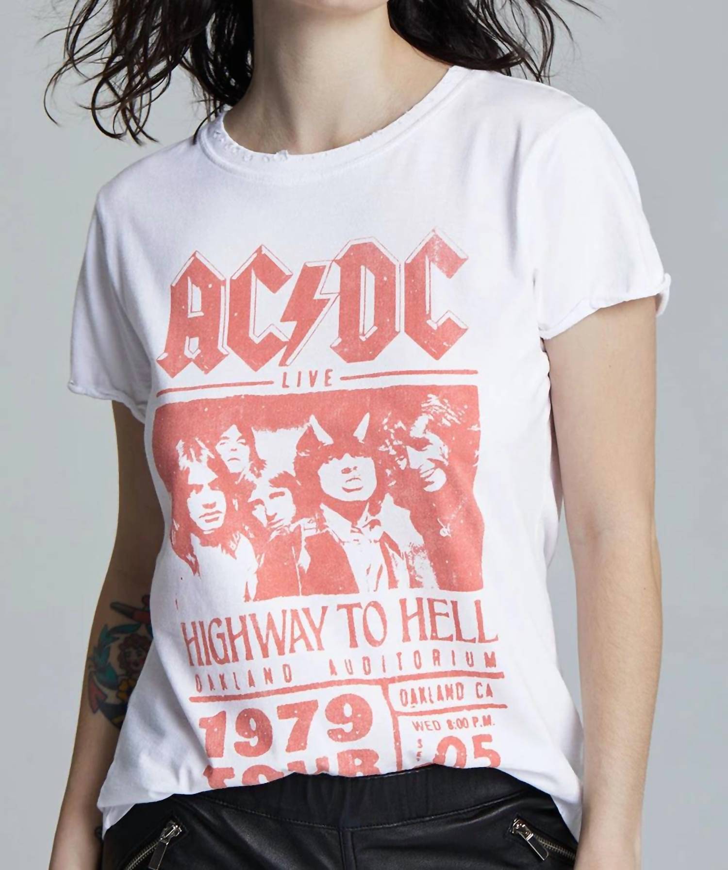 Recycled Karma - Acdc Highway To Hell Tour Fitted T-shirt