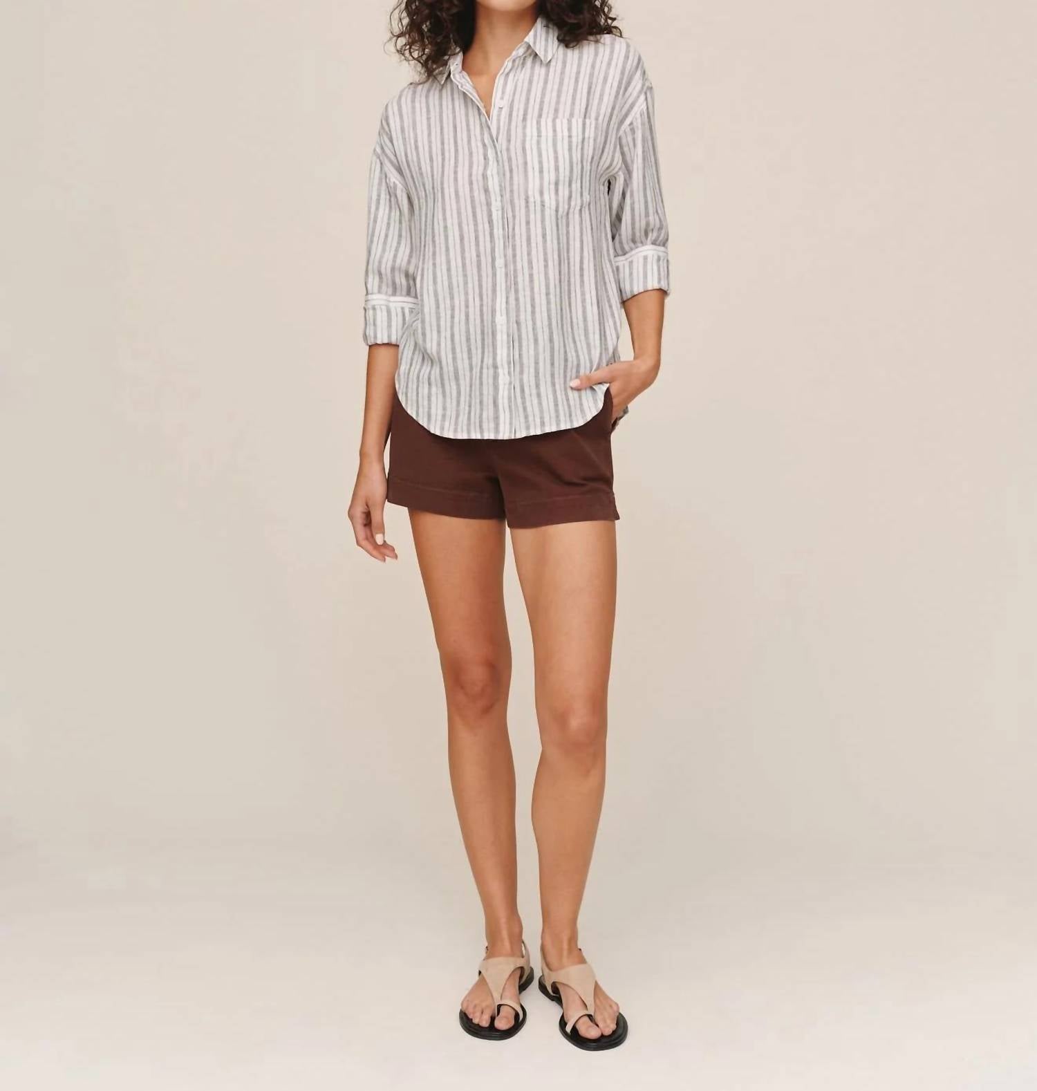 Bella Dahl - Long Sleeve Oversized Pocket Shirt