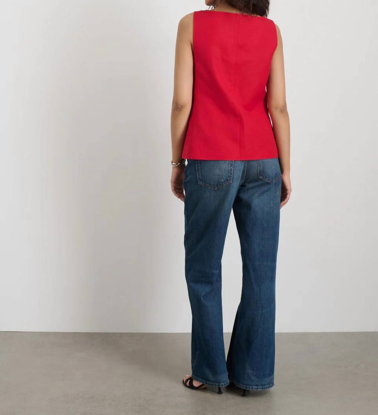 Alex Mill - Soho Scoop Linen Cotton Vest