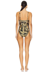 L'Agence - Remi Baroque Basic Lingerie One Piece Swimsuit