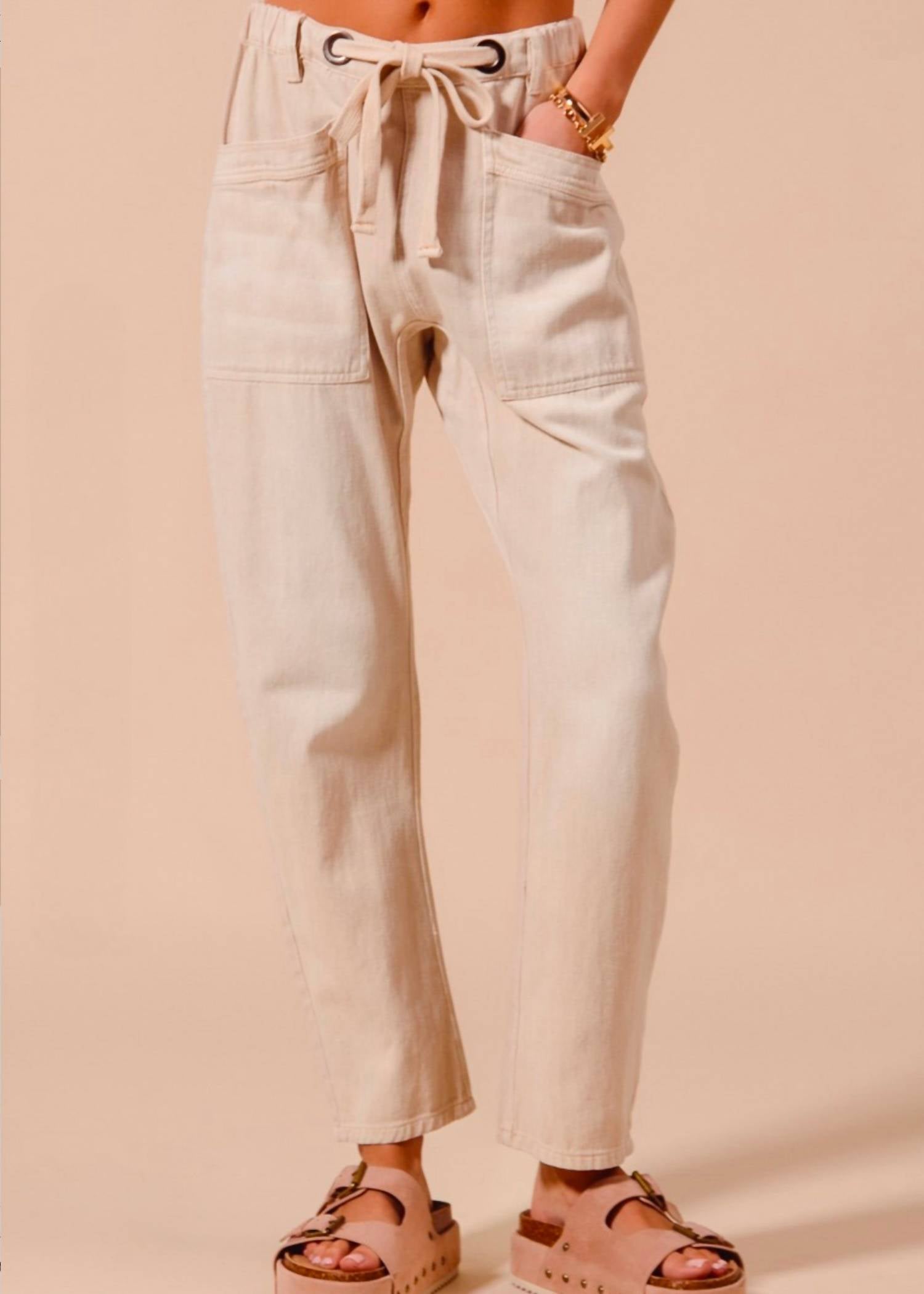 So Me - Karina Drawsting Barrel Pants
