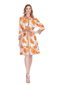 Jade - Contrast Midi Shirtdress