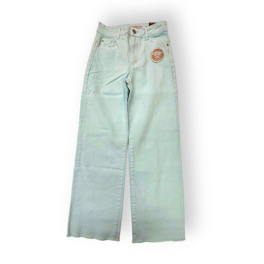 Tractr - Alice High Rise Wide Straight Ankle Crop Jean